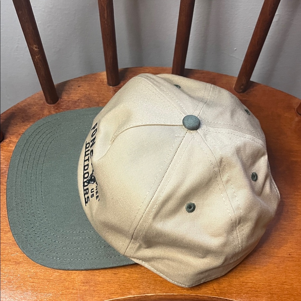 Poncho Outdoors Tan and Green Snapback Hat - Picture 5 of 9